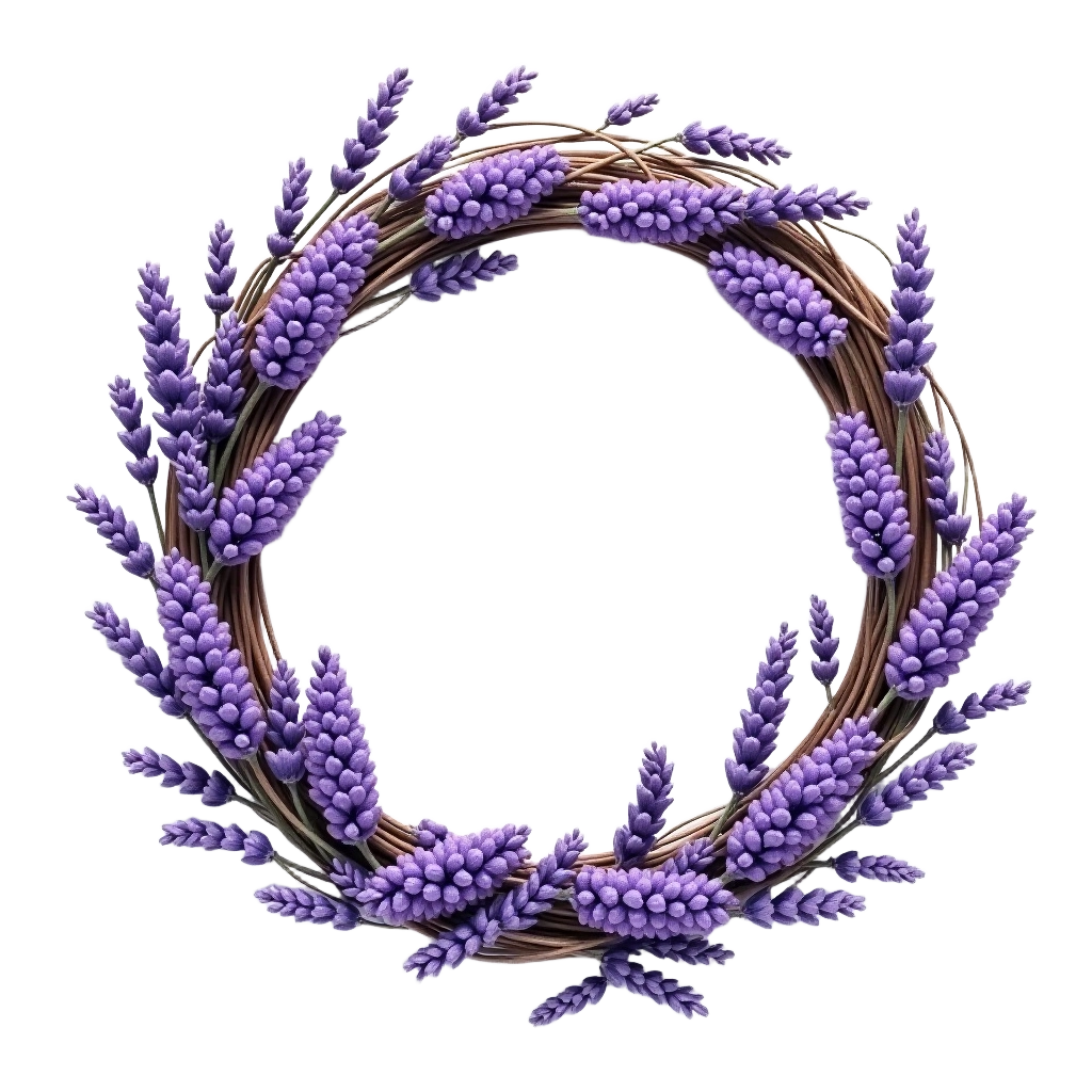 Lavender Wreath